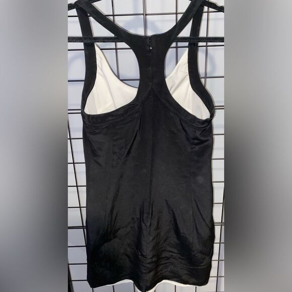 Rebecca Minkoff Colorblock racerback satin dress - Picture 5 of 10